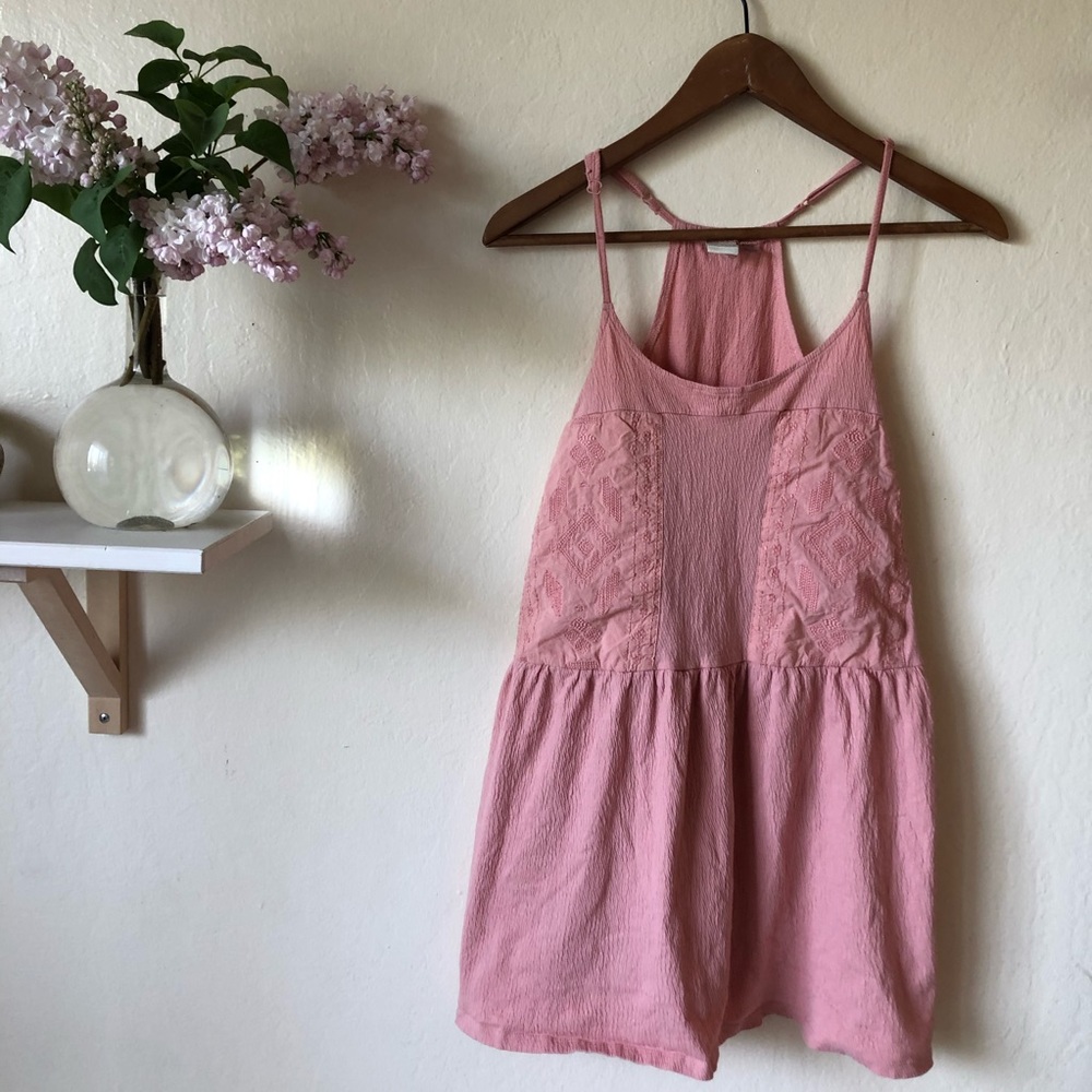 🔷Roxy halter tank, coral, embroidered, spring🔷